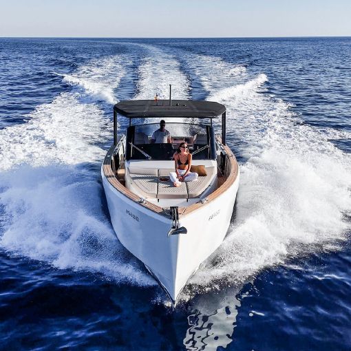 megayacht sailing in Ibiza